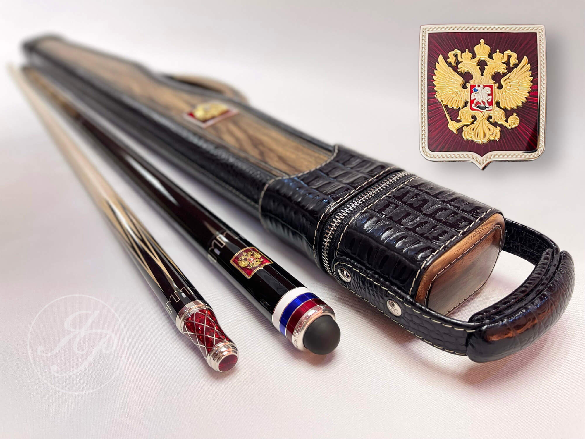 Кий ручной работы Кремлевский из эбена