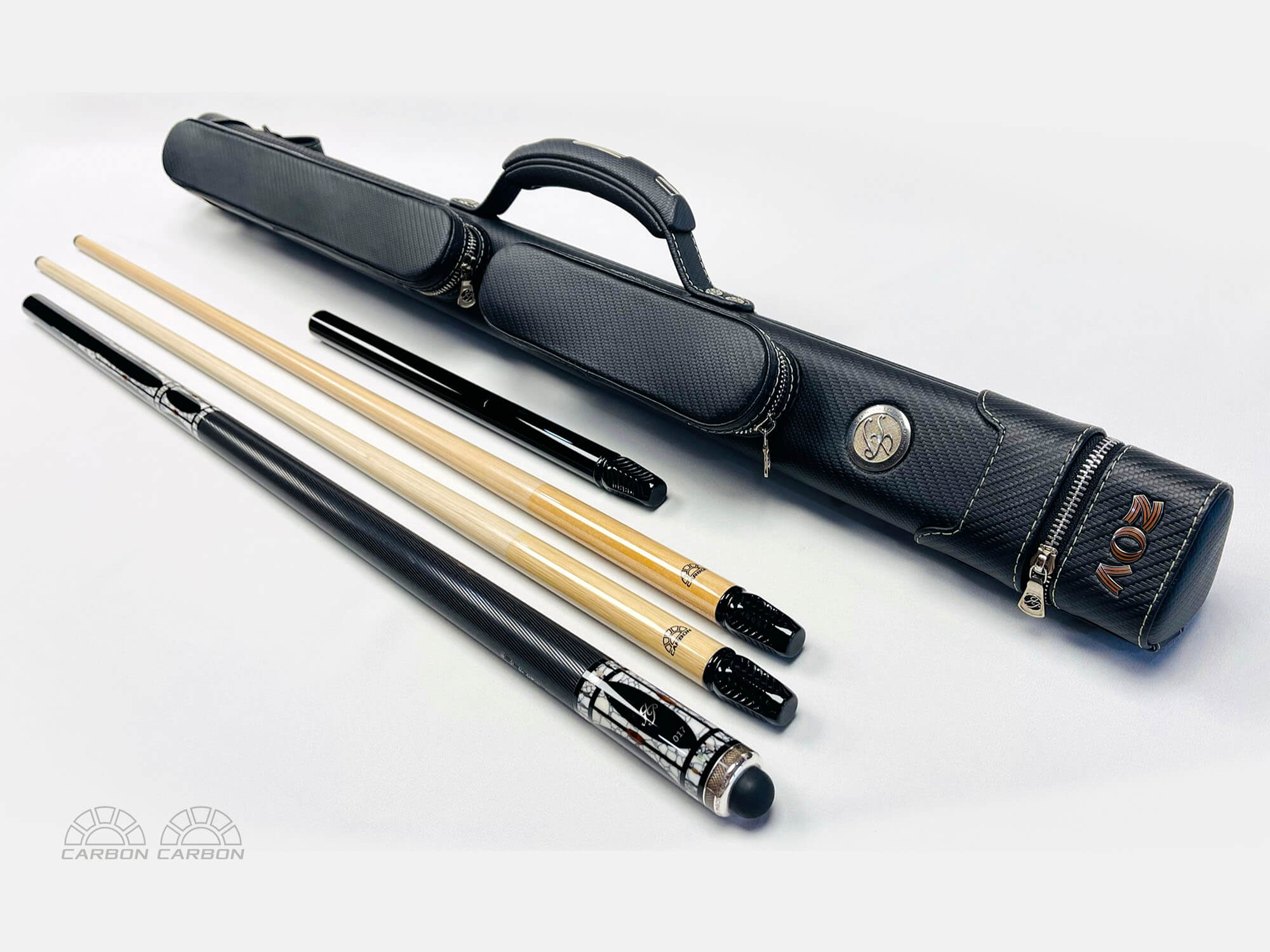 Бильярдный кий 017 с белой инкрустацией