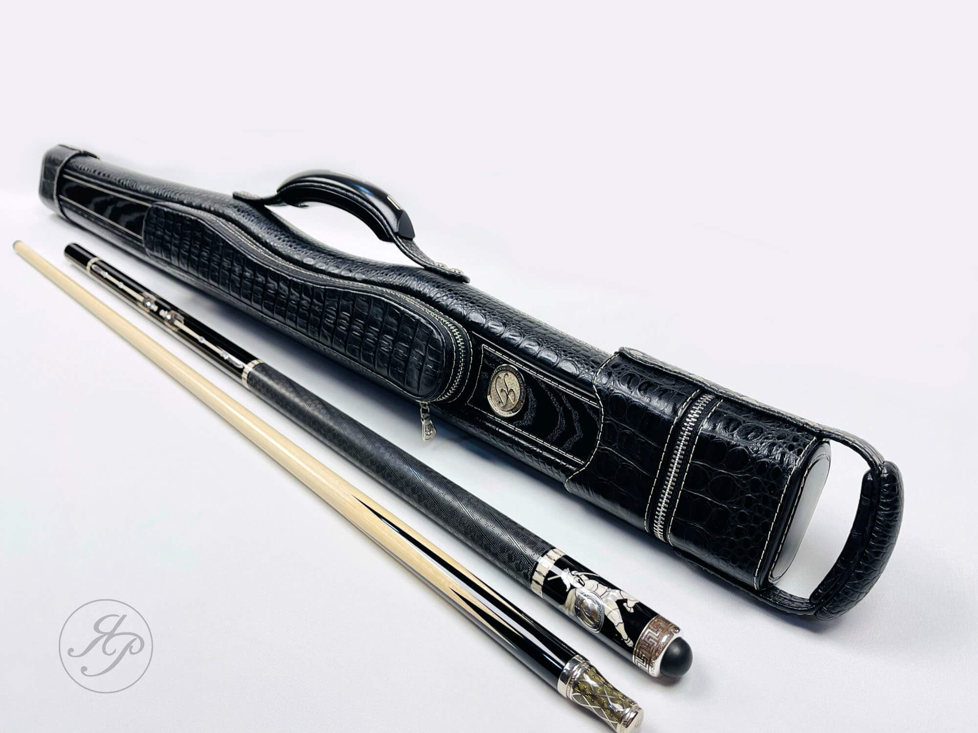 Кий ручной работы 2023 из эбена с Гладиатором