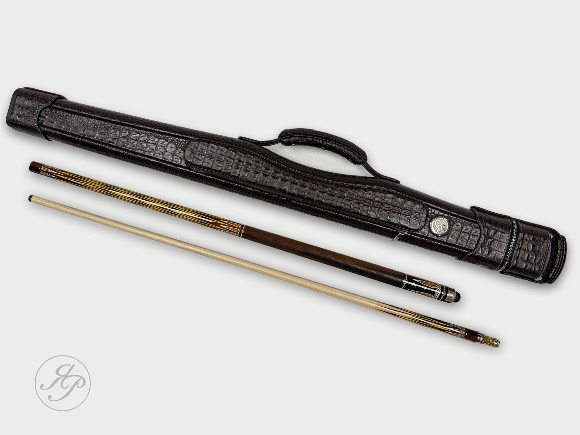 Кий ручной работы 1905 с желтыми коронами