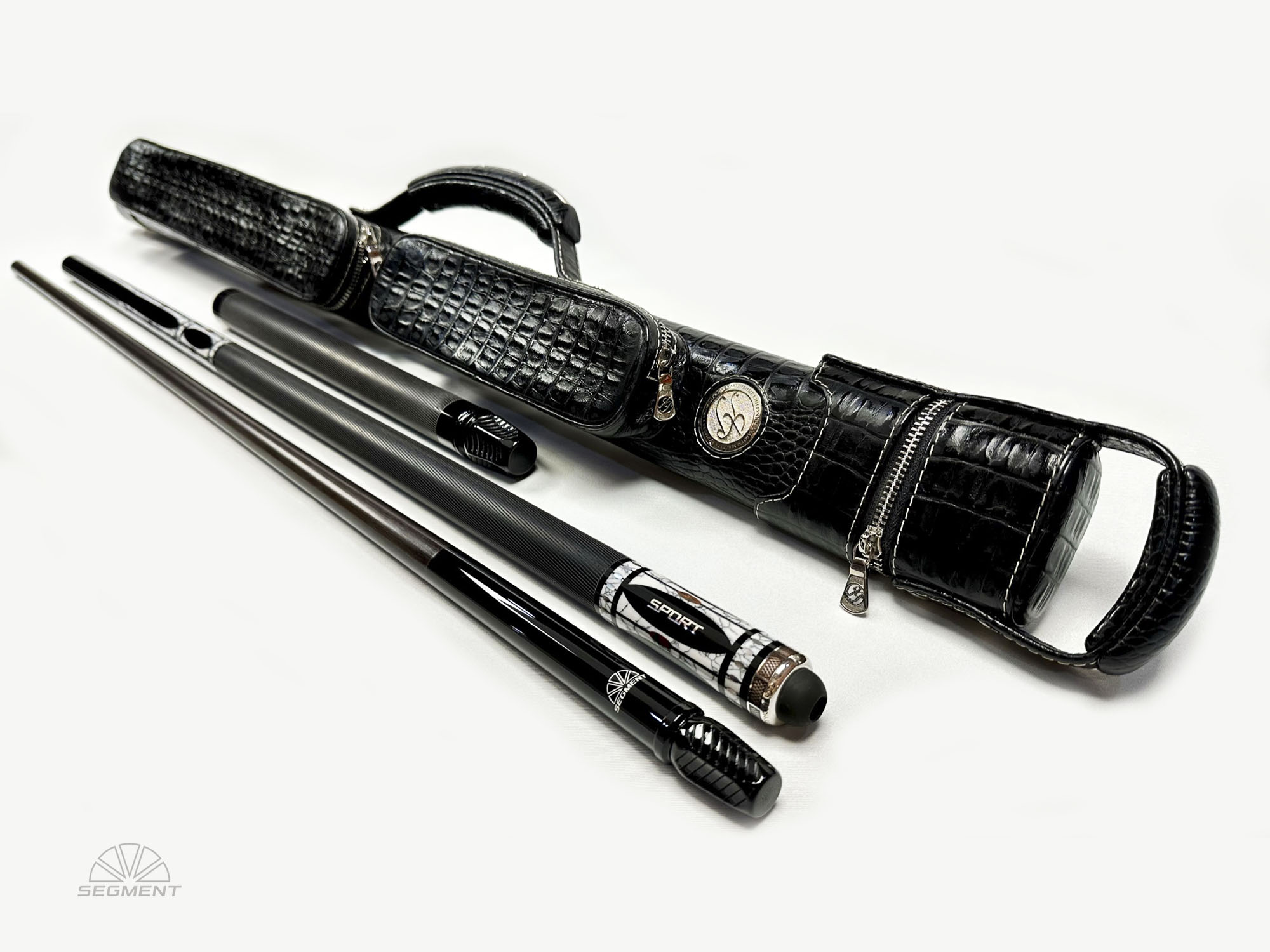 Бильярдный кий 028 с черным шафтом