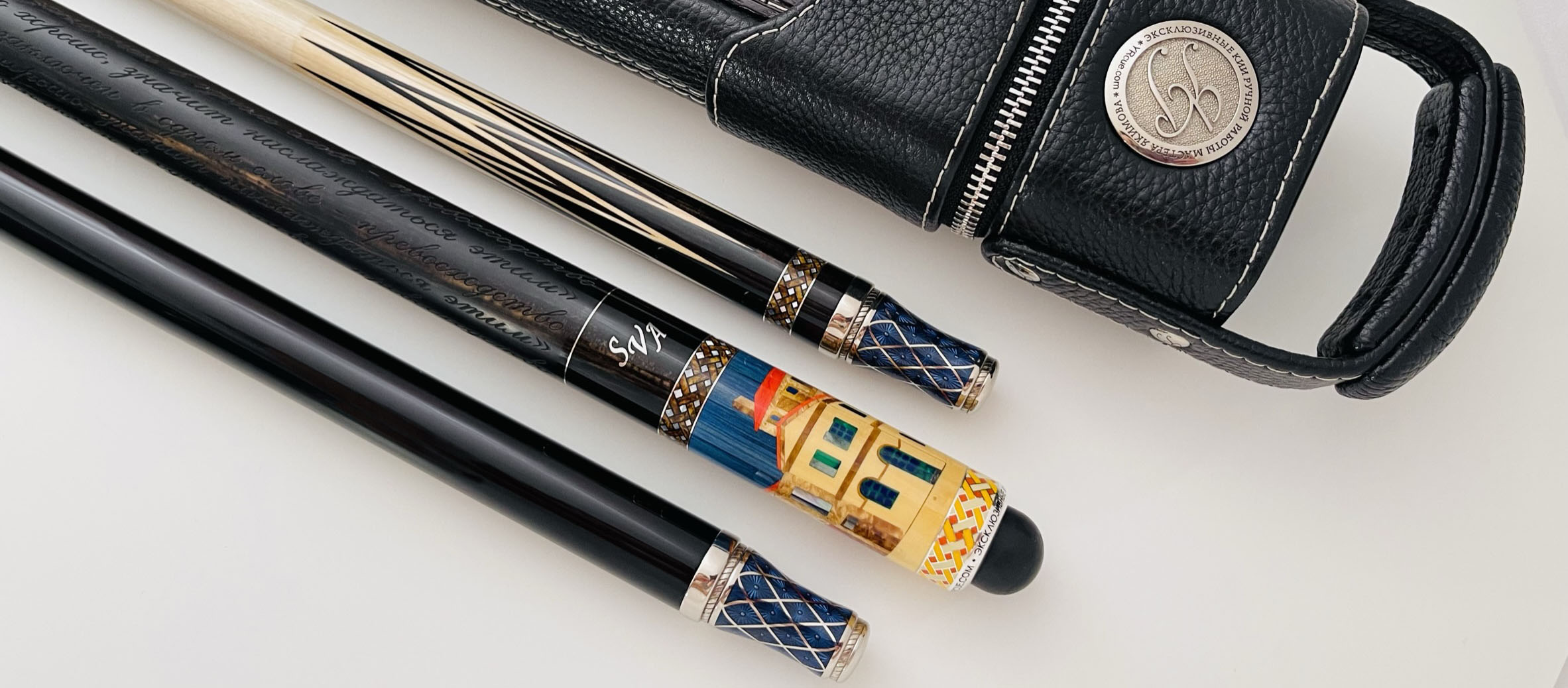 Эксклюзивный кий ручной работы