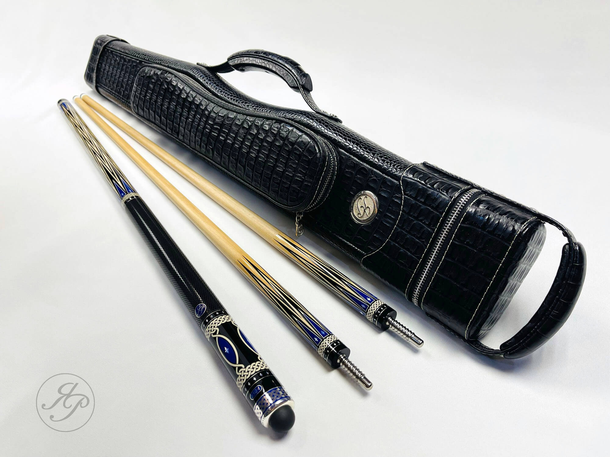 Кий ручной работы 1504 для пула из эбена